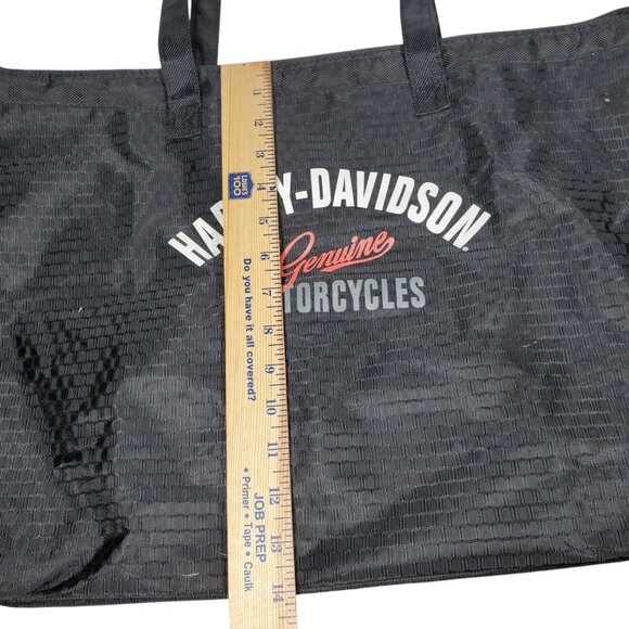 Harley Davidson Tail of Dragon Light-Weight Shopper Tote Shoulder Bag Black - Picture 8 of 8